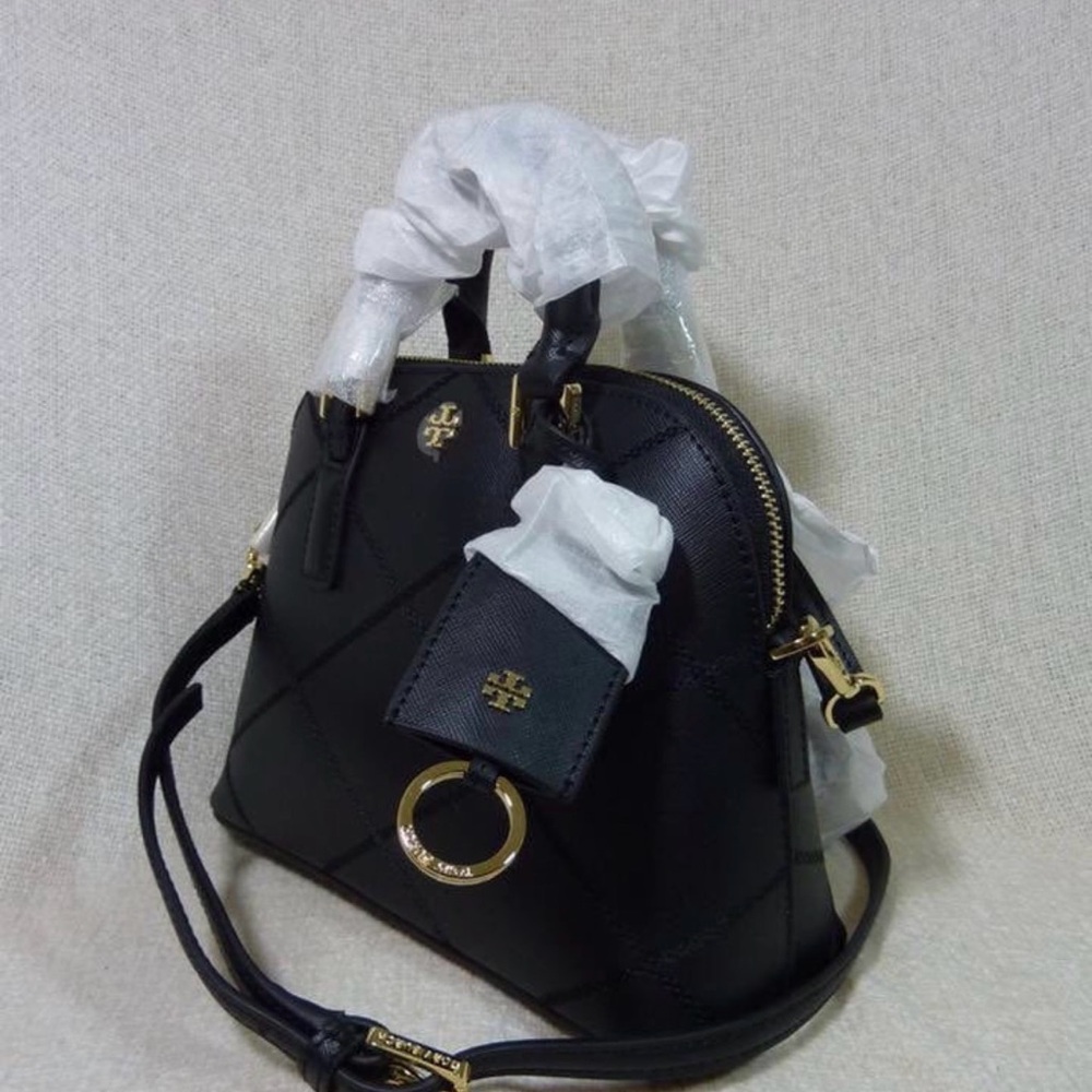 Tory Burch Robinson Mini Dome Satchel with Cross Body Strap - Picture 3 of 6